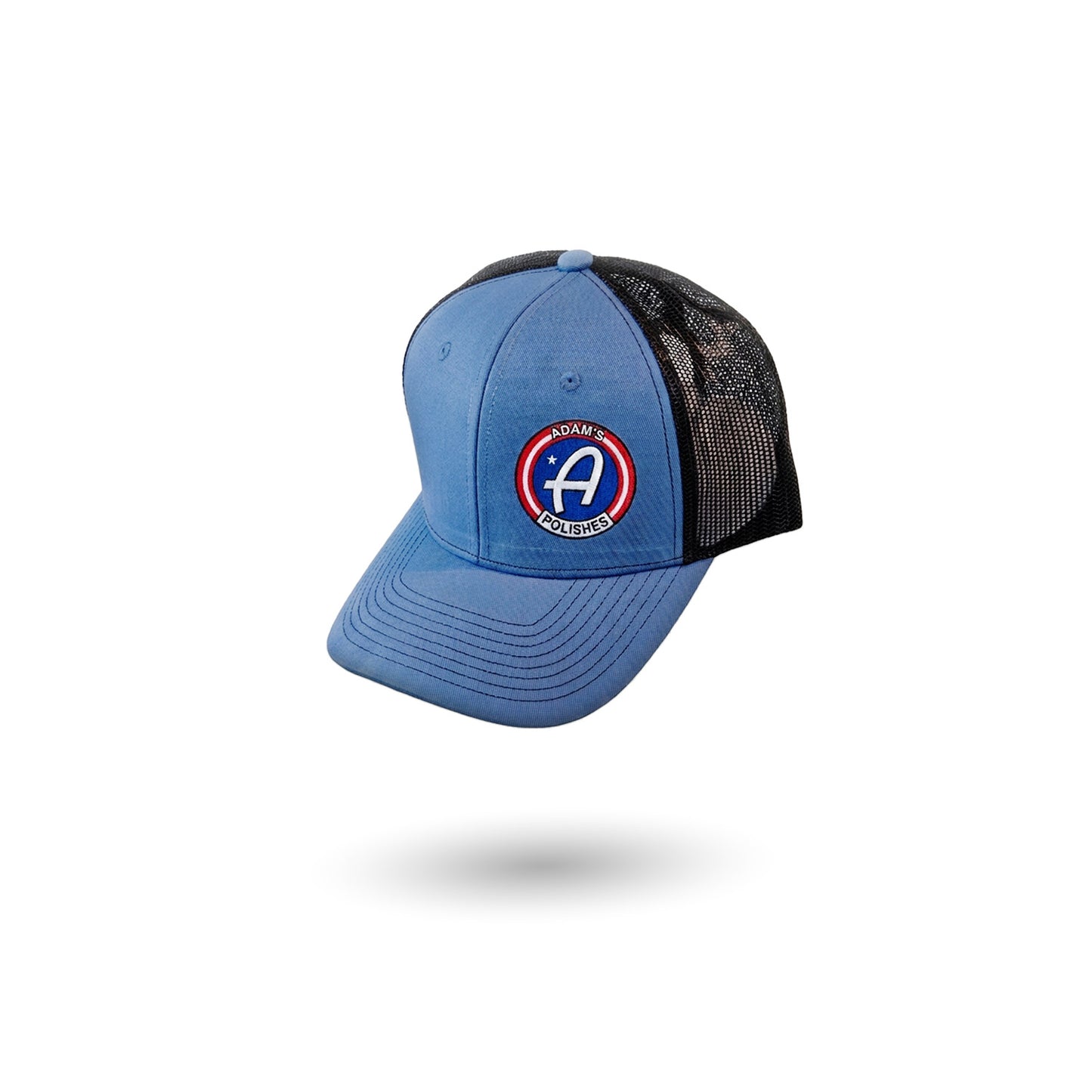 Adam’s Heritage Oval Logo Trucker Hat – Blue & Black