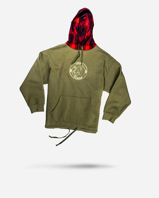 هودي ذو لونين منقوش آدم