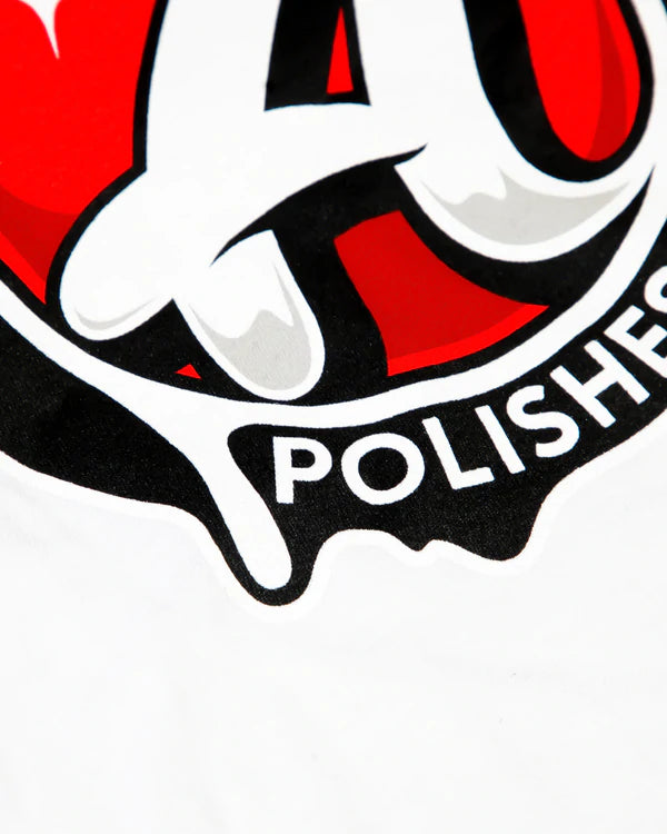 تي شيرت أبيض بشعار Adam's Melting