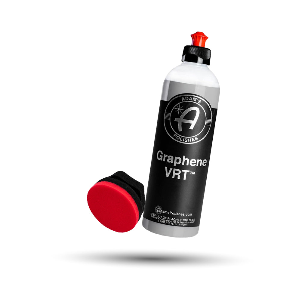 Adam’s Graphene VRT & Red Hex Grip Applicator Bundle (For Vinyl, Rubber & Tires)