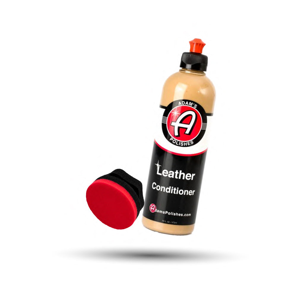 Adam’s Leather Conditioner & Red Hex Grip Applicator Bundle