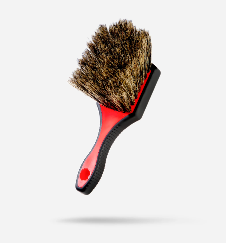 Adam's Rubberized Boars Hair Wheel Face Brush