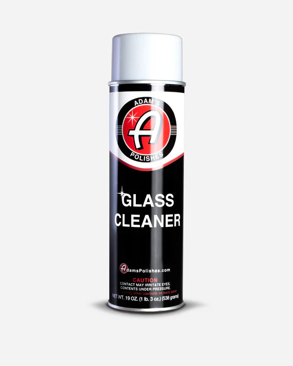 Adam’s Aerosol Glass Cleaner & Green Microfiber Glass Towel Bundle