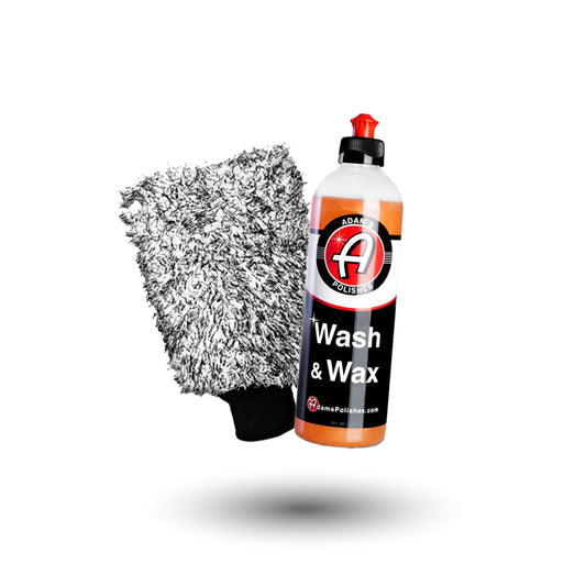 Adam's Wash & Wax with Wash Mitt Bundle